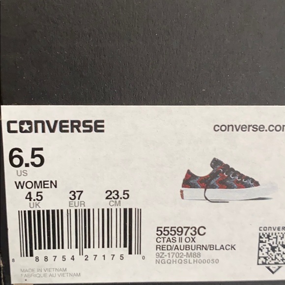 Converse x Missoni Ctas || OX Red Canvas Women’s - Picture 10 of 10